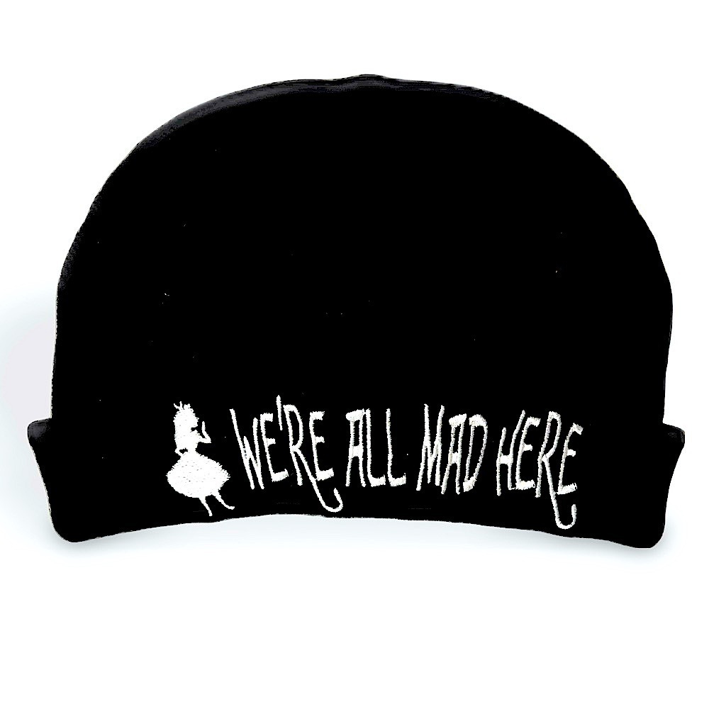 Disney WE’RE ALL MAD HERE - Alice in wonderland graphic Beanie​​ Nylon 5…